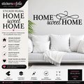 Sticker Mural HOME Sweet HOME Noir – Autocollant Déco Maison – Salon Chambre