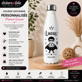 **Gourde Isotherme Personnalisée Garçon – Prénom & Motif Original**