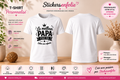 **T-Shirt Papa Personnalisé – Prénom et Message au Choix**