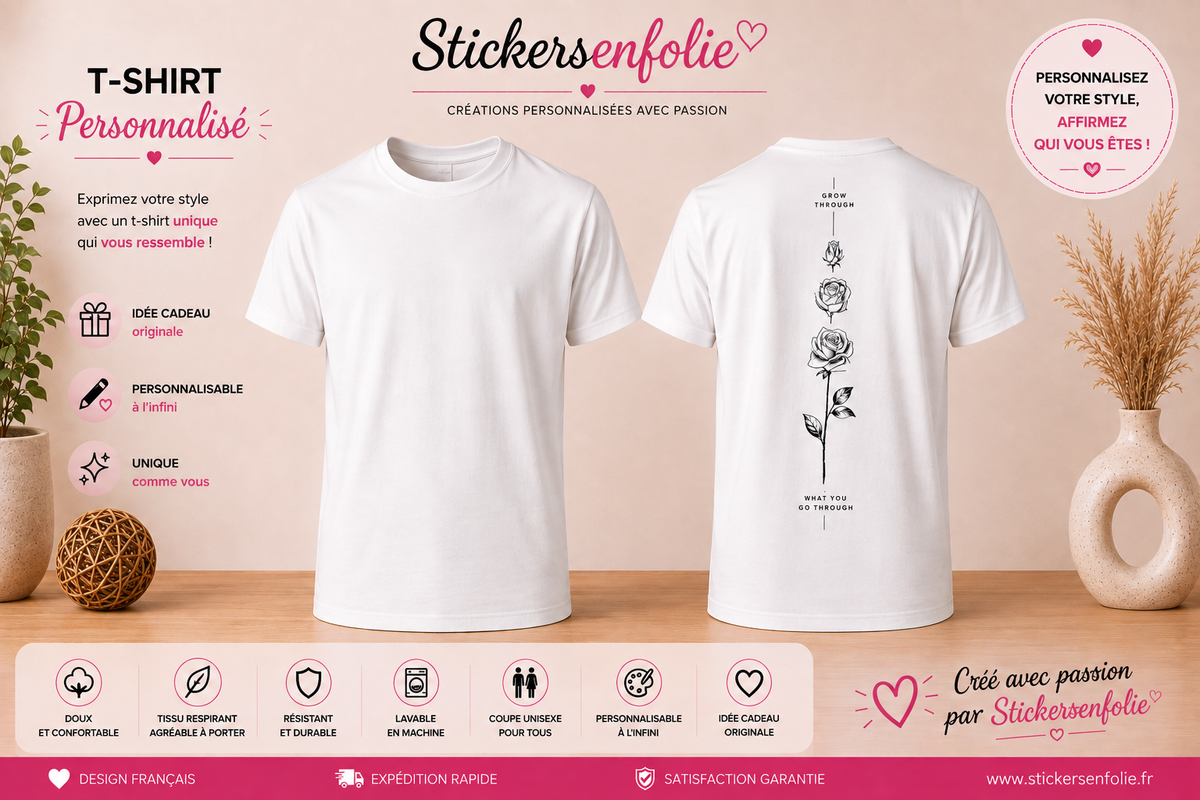 ### **T-shirt Personnalisé – Un Style Unique Qui Vous Ressemble**